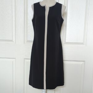 Nipon Boutique Black Dress with White Trim